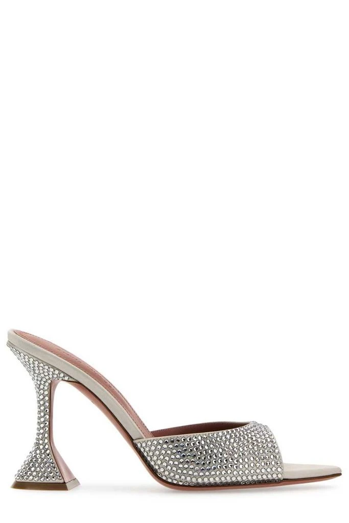 Amina Muaddi Amina Muaddi Caroline Embellished Slip-On Sandals 1