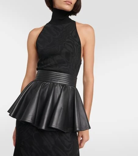 Alaïa Peplum leather belt 2