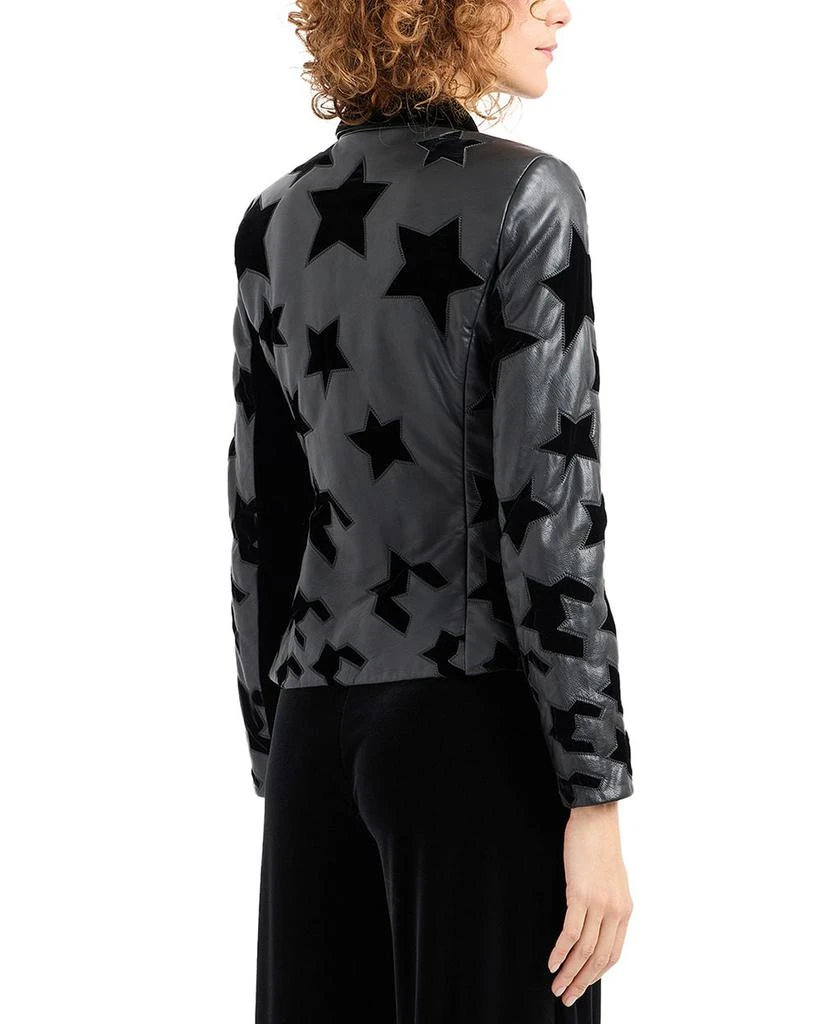 Emporio Armani Velvet Stars Leather Jacket 3