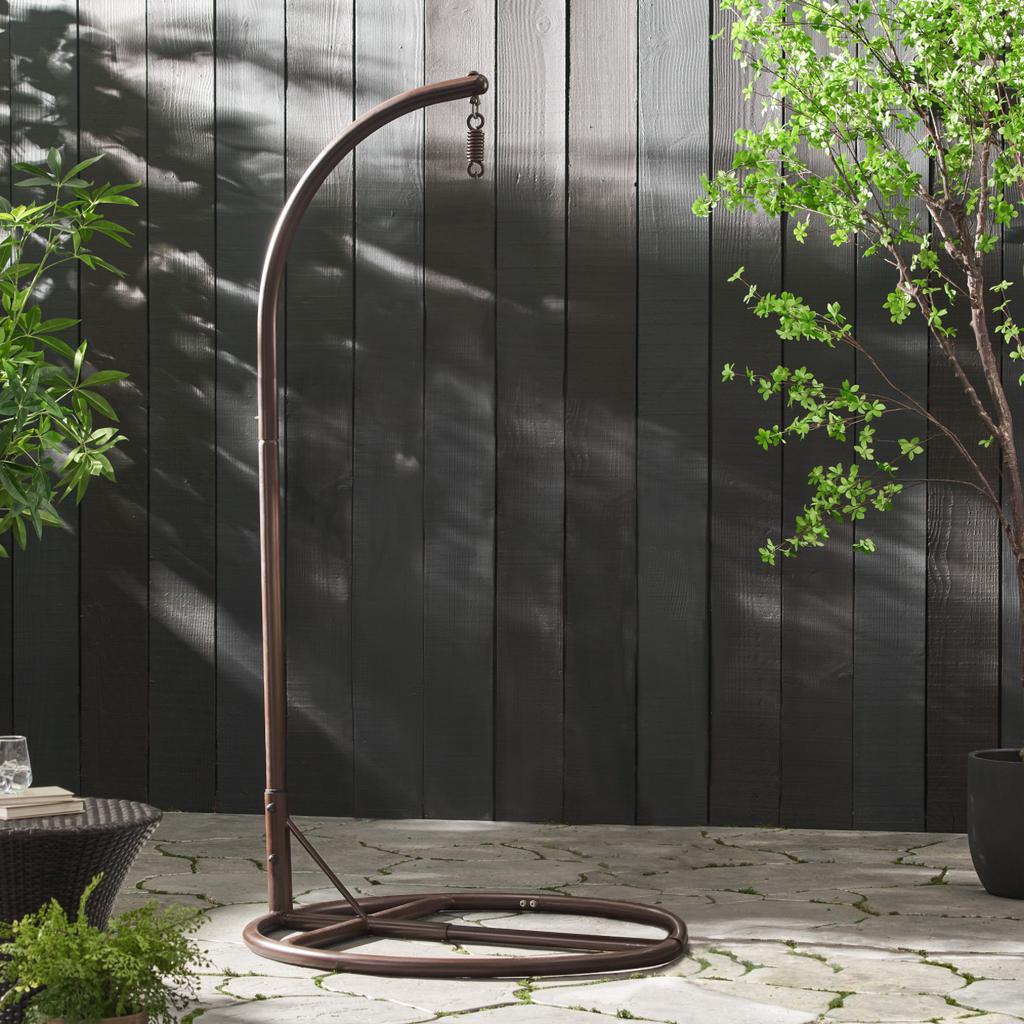 Streamdale Furniture Streamdale Free-Standing Iron Hammock Chair Stand for Indoor-Outdoor Use