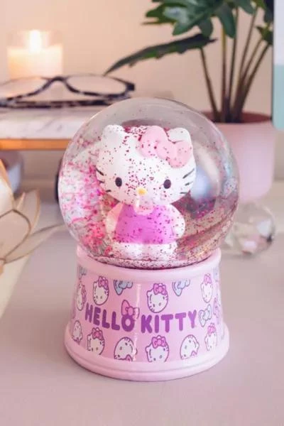 Urban Outfitters Sanrio Hello Kitty Light-Up 6" Snow Globe 1