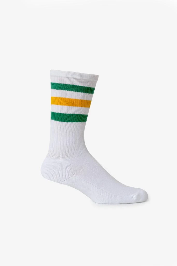 Los Angeles Apparel CALFSOCK - Unisex 3-Stripe Calf Sock 65