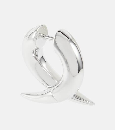 Balenciaga Force Horn XS sterling silver hoop earrings Balenciaga Force Horn XS sterling silver hoop earrings