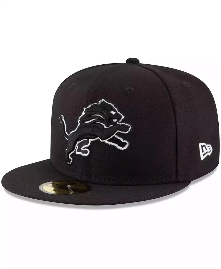 New Era Men's Black Detroit Lions B-Dub 59FIFTY Fitted Hat 1
