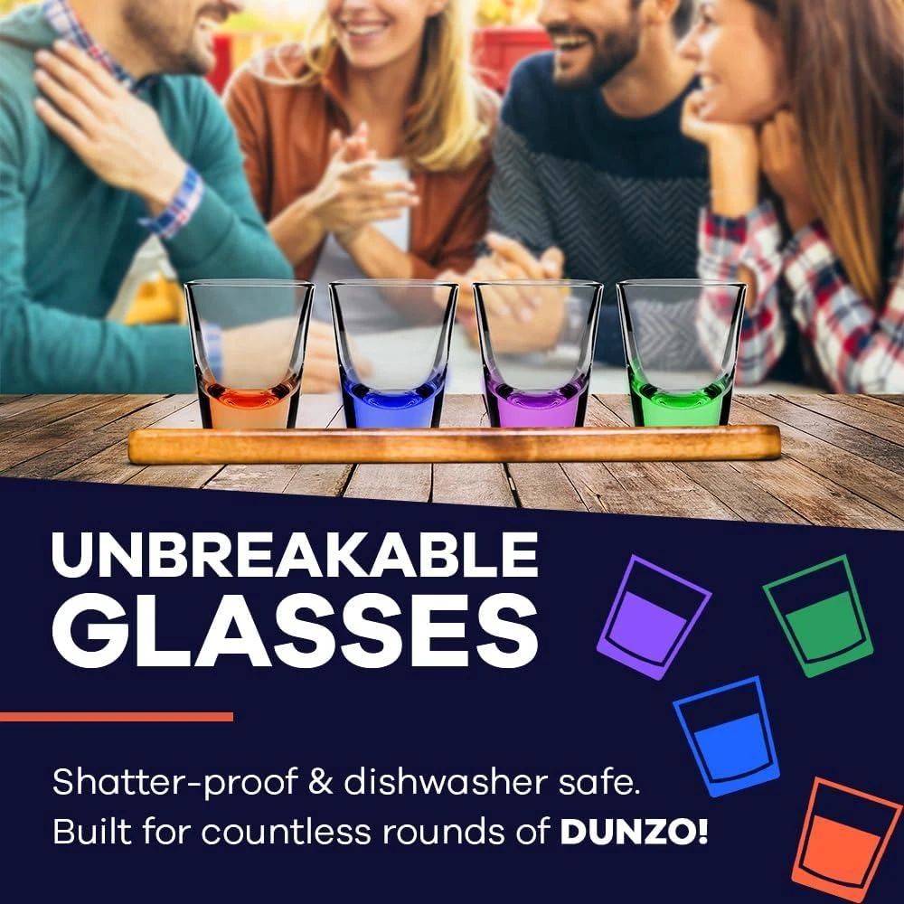 SWOOC Games DUNZO | Uno Inspired Drinking Game w/ Shot Glasses 4