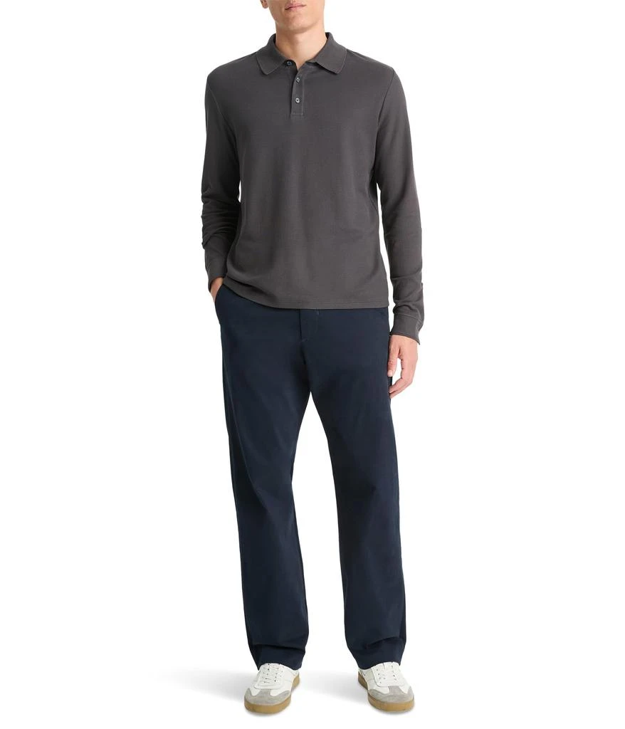 Vince Pima Pique Long Sleeve Polo 3