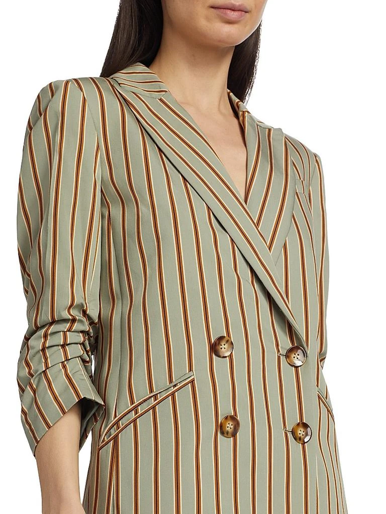 VERONICA BEARD Kiernan Striped Double-Breasted Jacket 6