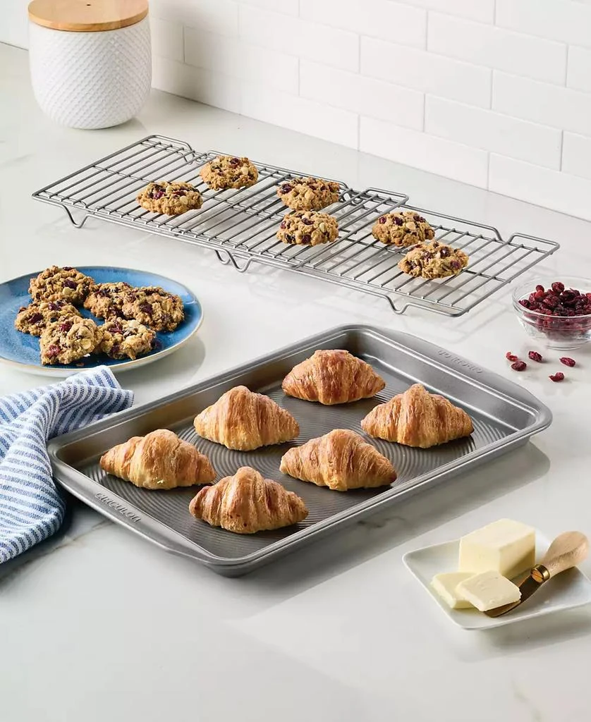 Circulon Bakeware 10" x 15" Baking Sheet Pan & Expandable Cooling Rack 3-Pc. Set 2