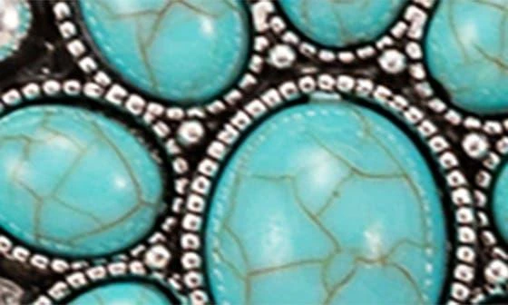 EYE CANDY LOS ANGELES Blossom Teal Statement Necklace 3