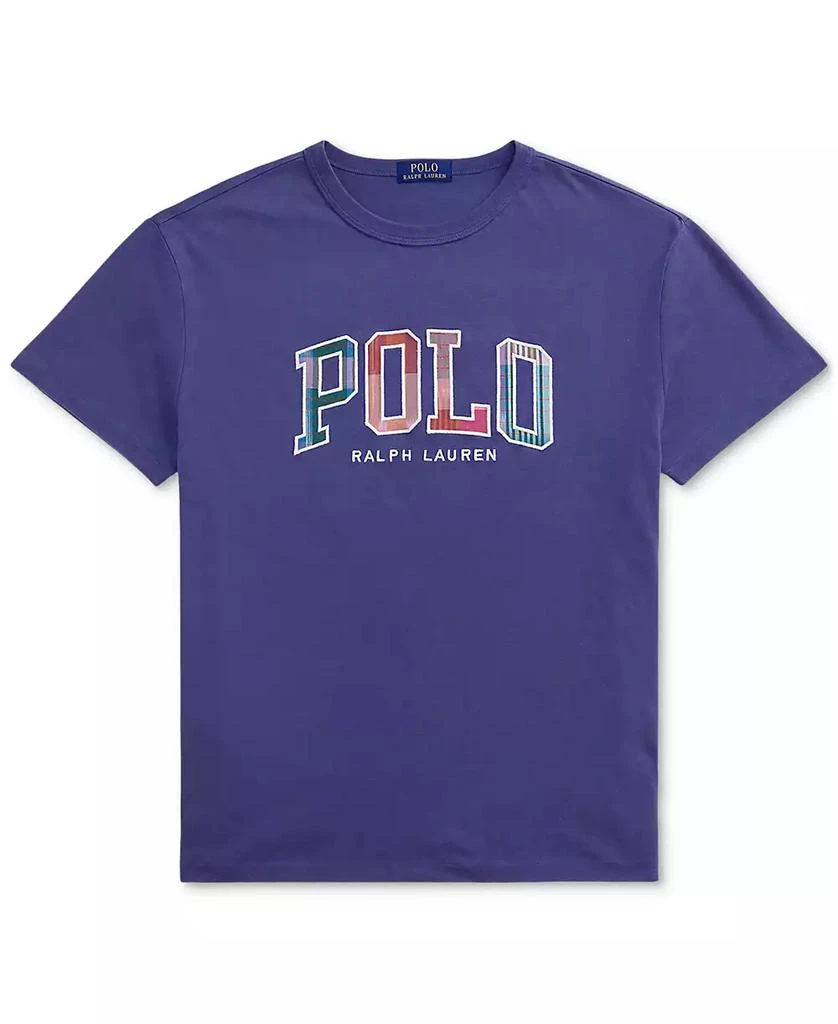 Ralph Lauren Men's Classic-Fit Madras-Logo Jersey T-Shirt 6