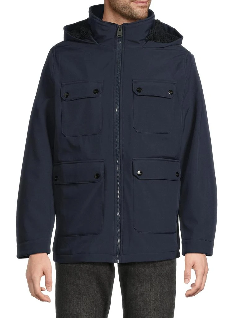 Michael Kors Stand Collar Hood Coat