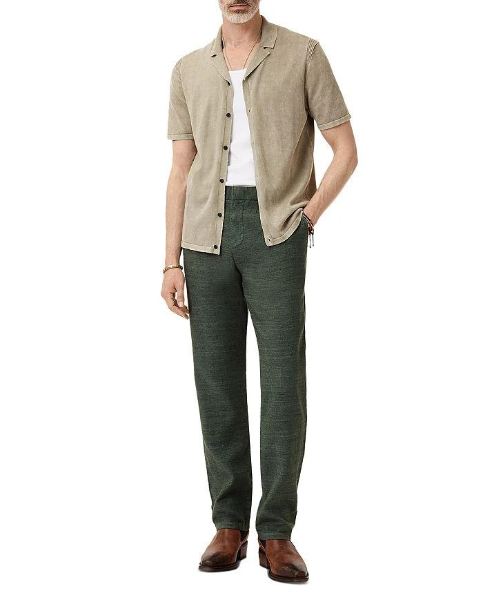 John Varvatos Flint Linen Blend Flared Leg Pants 3