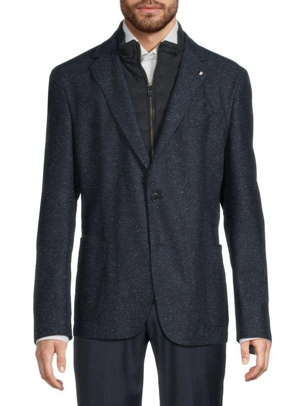 Hugo Boss Hanry Shimmer Wool-Blend Slim-Fit Sport Coat 1