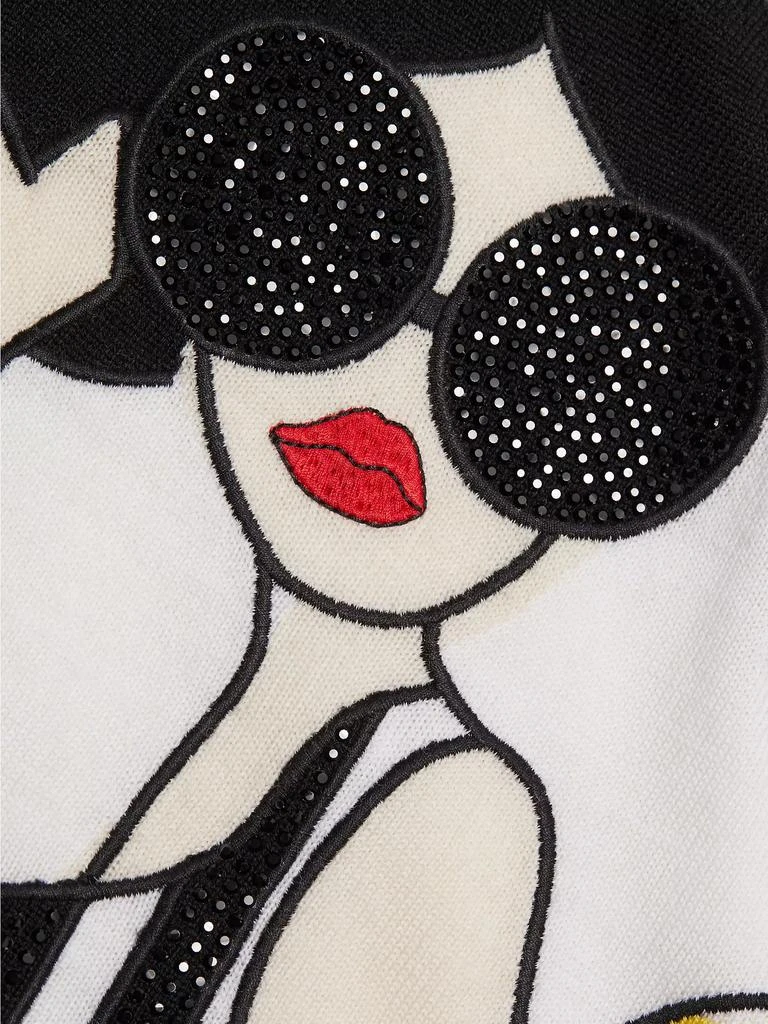 Alice + Olivia Gleeson Stace Face Sweater 7