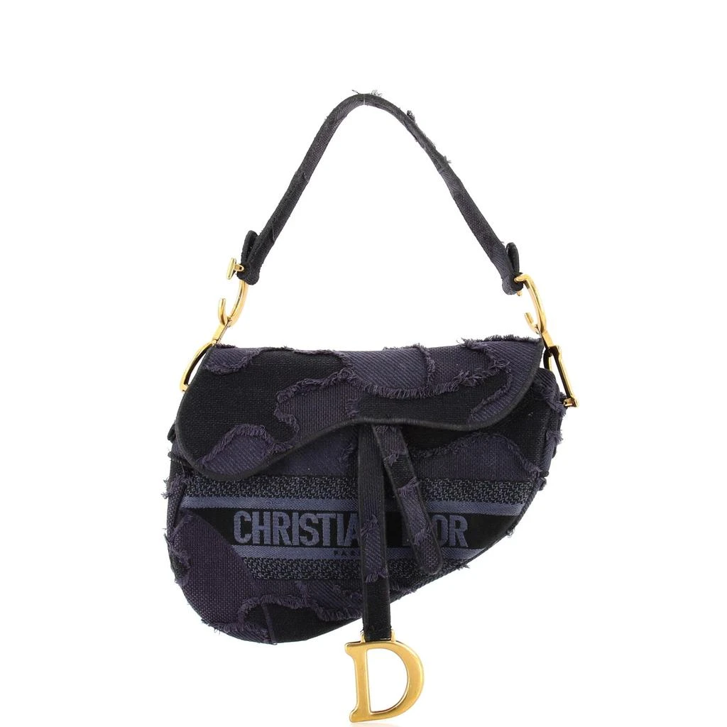 Dior Saddle Handbag Camouflage Embroidered Canvas Medium 1