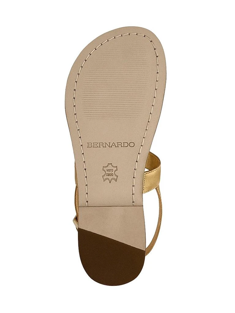 Bernardo Maverick 2 Metallic Leather Toe Ring Sandals 3