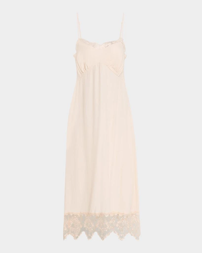 Simone Rocha Lace-Trim Slip Dress