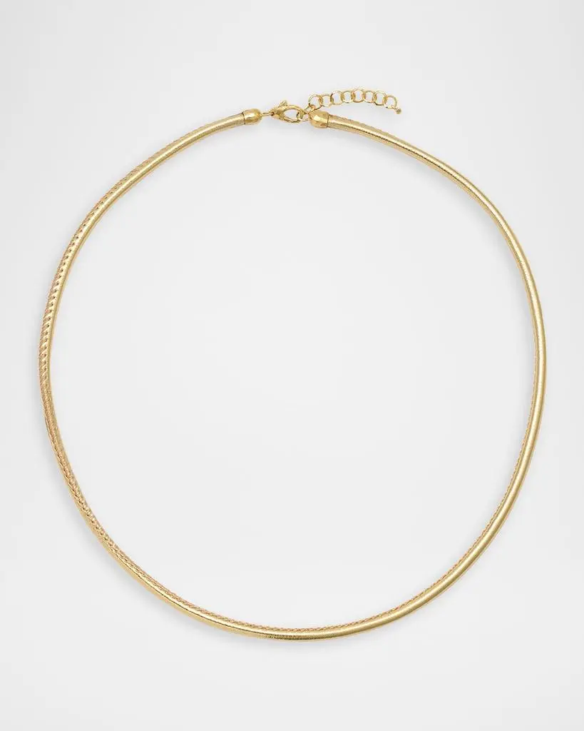 Octavia Elizabeth Gold Vegan Leather Necklace
