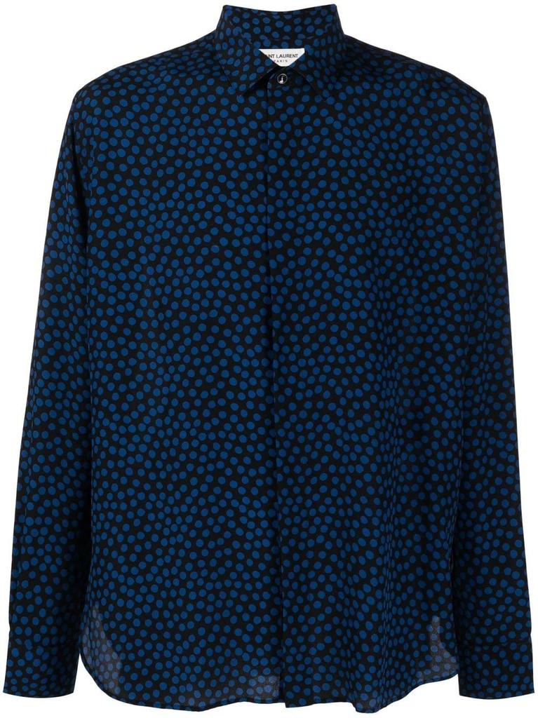 NA Polka dot blue Shirt