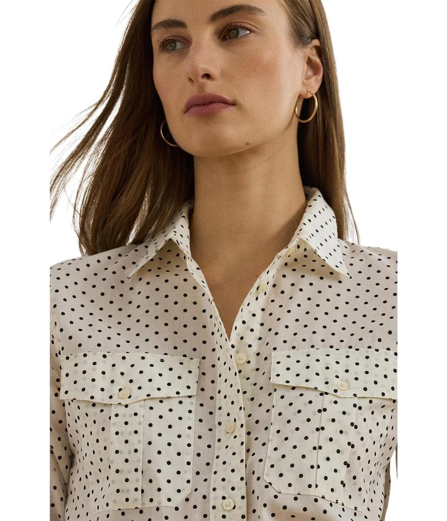 Ralph Lauren Classic Fit Polka-dot Cotton Voile Shirt 3