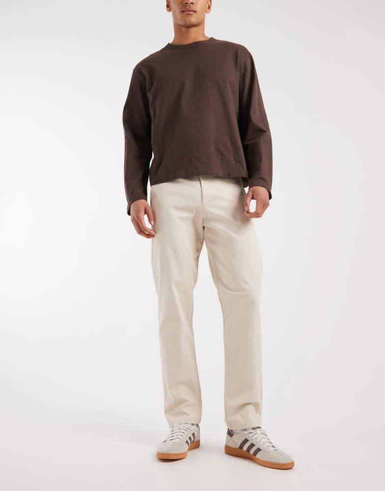 JJ Rebel JJ Rebel loose fit chinos in cream 2