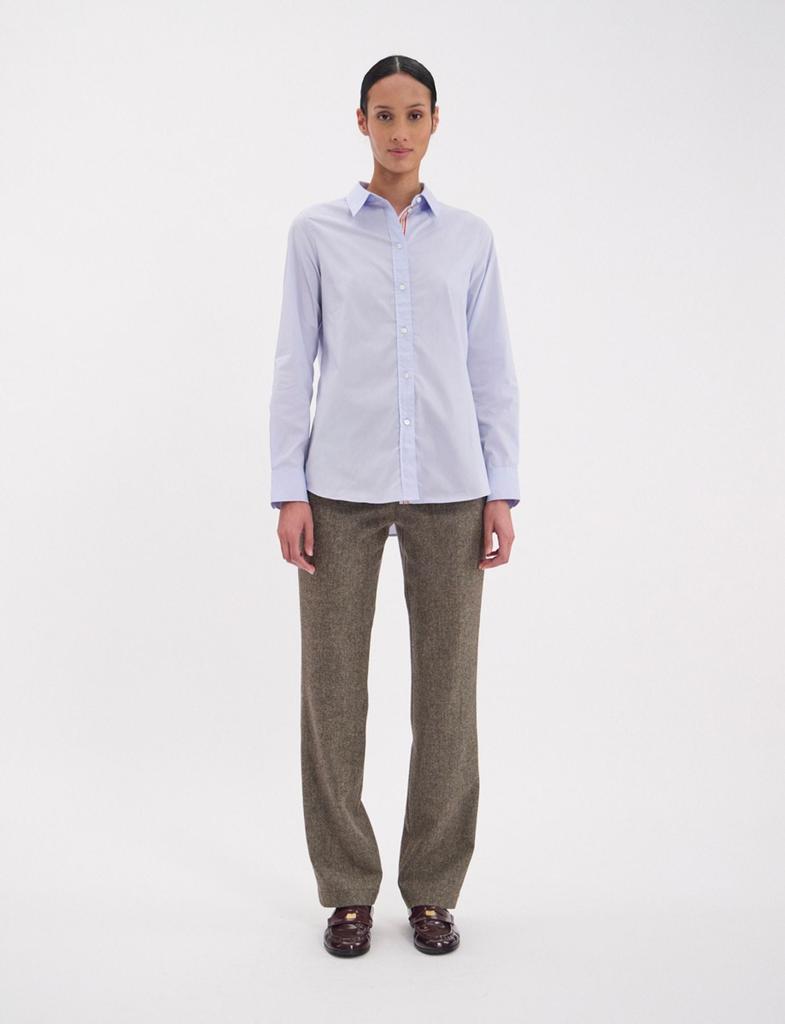 INES DE LA FRESSANGE PARIS Shirt Martin cotton sky blue