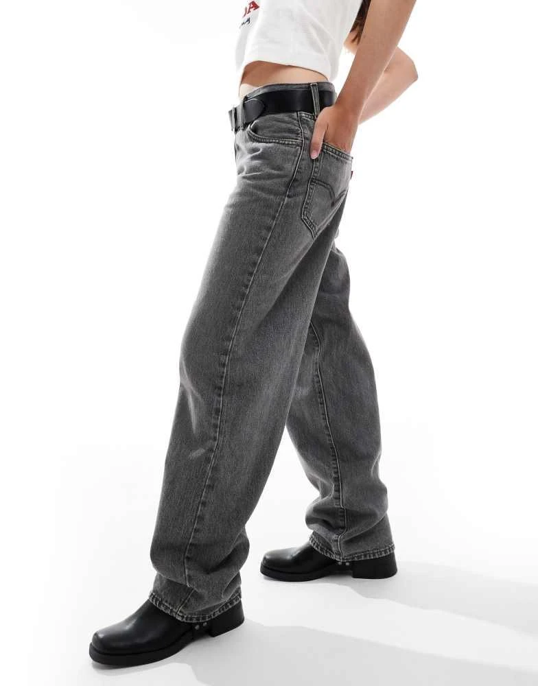 Levi's Levi's baggy dad jeans in washed black 2