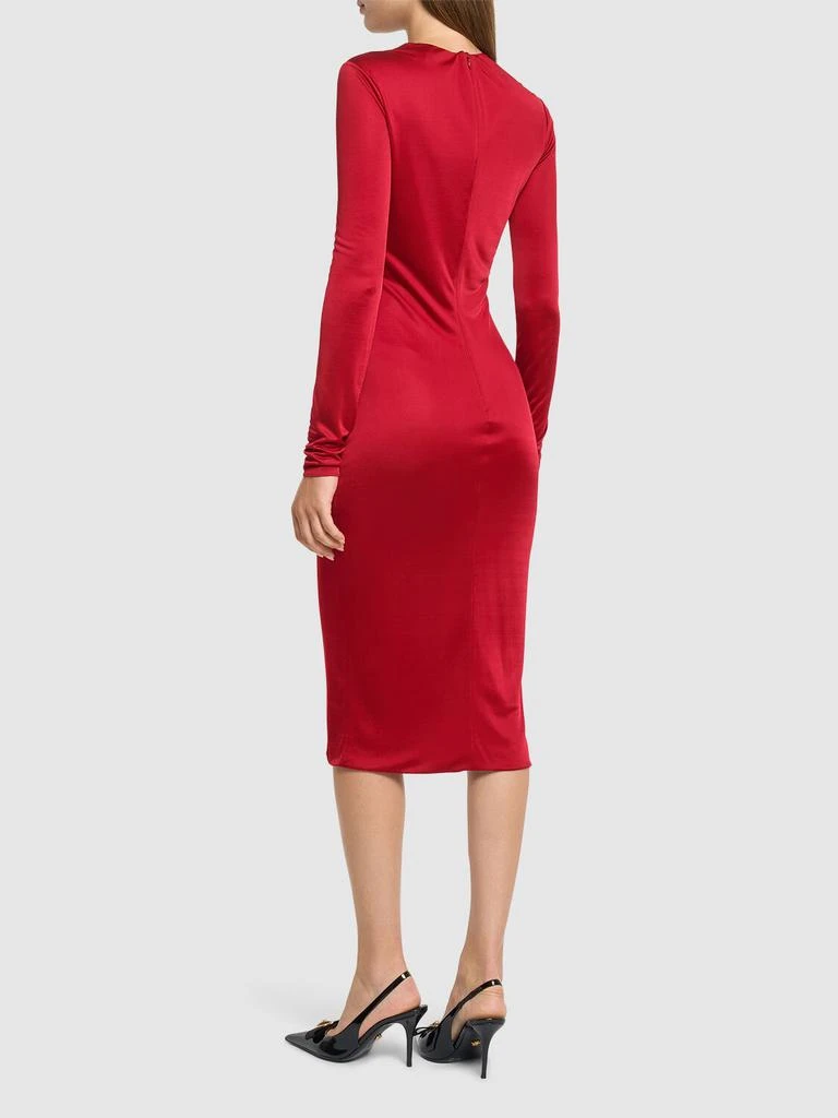 Versace Liquid Viscose Jersey Midi Dress 2