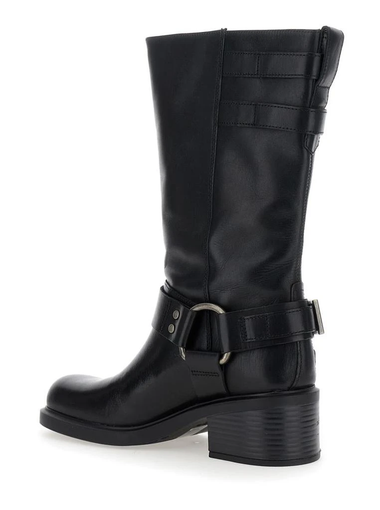 Vagabond 'Daniella' Black Ankle Boots With Buckles In Leather Woman 3