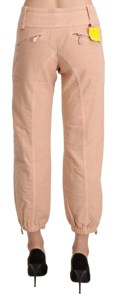 ERMANNO Ermanno Scervino Beige Mid Waist Cropped Cotton Trouser Pants 3