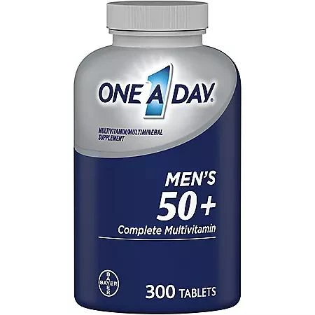 One A Day One A Day Men's 50+ Healthy Advantage Multivitamin Tablets, 300 ct. 1