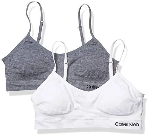 Calvin Klein Calvin Klein Kids Girls
 Seamless Wirefree Comfort Bralette Bra 2-Pack