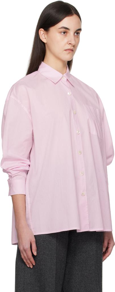 Nothing Written Pink Timon Striped Cotton Shirt