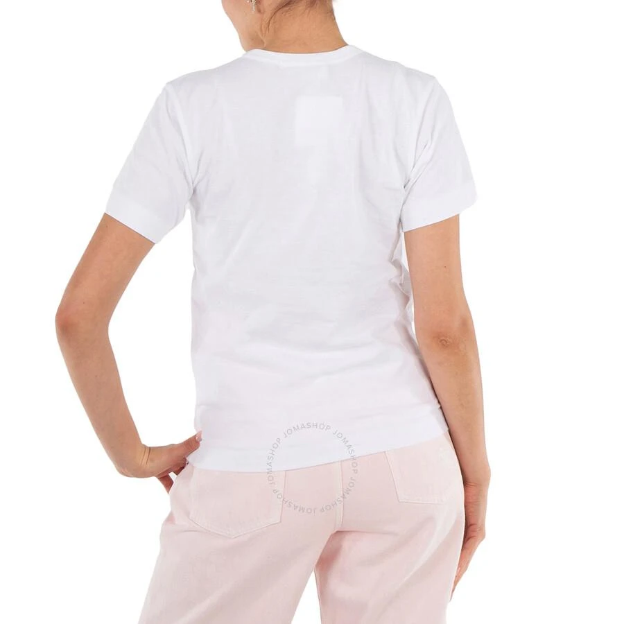 Cdg Play Cdg Play Double Heart Logo Short-Sleve T-Shirt, Size Large 3