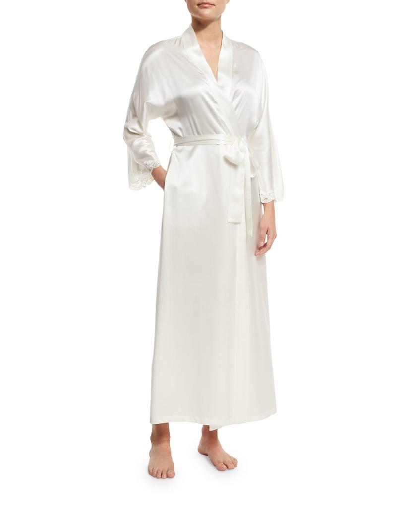 Christine Lingerie Bijoux Long Silk Robe
