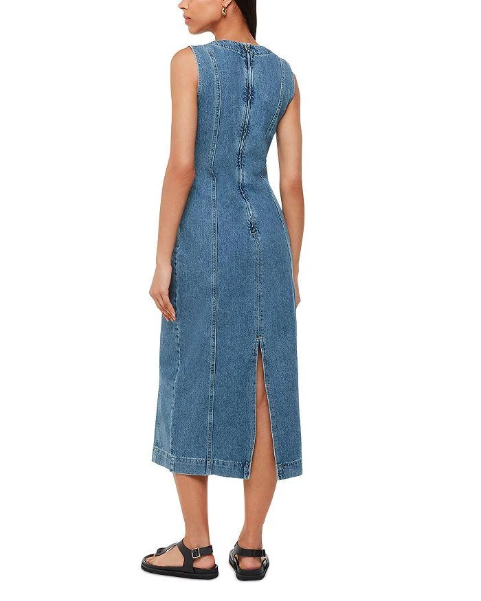 Whistles Sleeveless Denim Midi Dress 3