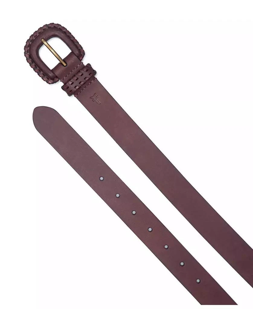 Frye Women's Covered Buckle Leather Lacing Belt 3