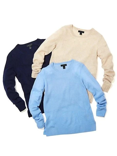Saks Fifth Avenue COLLECTION Featherweight Cashmere Sweater 4