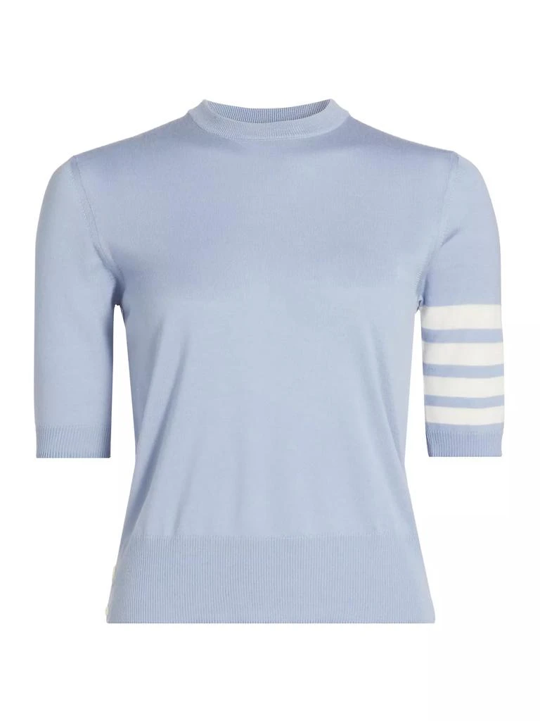 Thom Browne Wool Short-Sleeve Knit Top 1