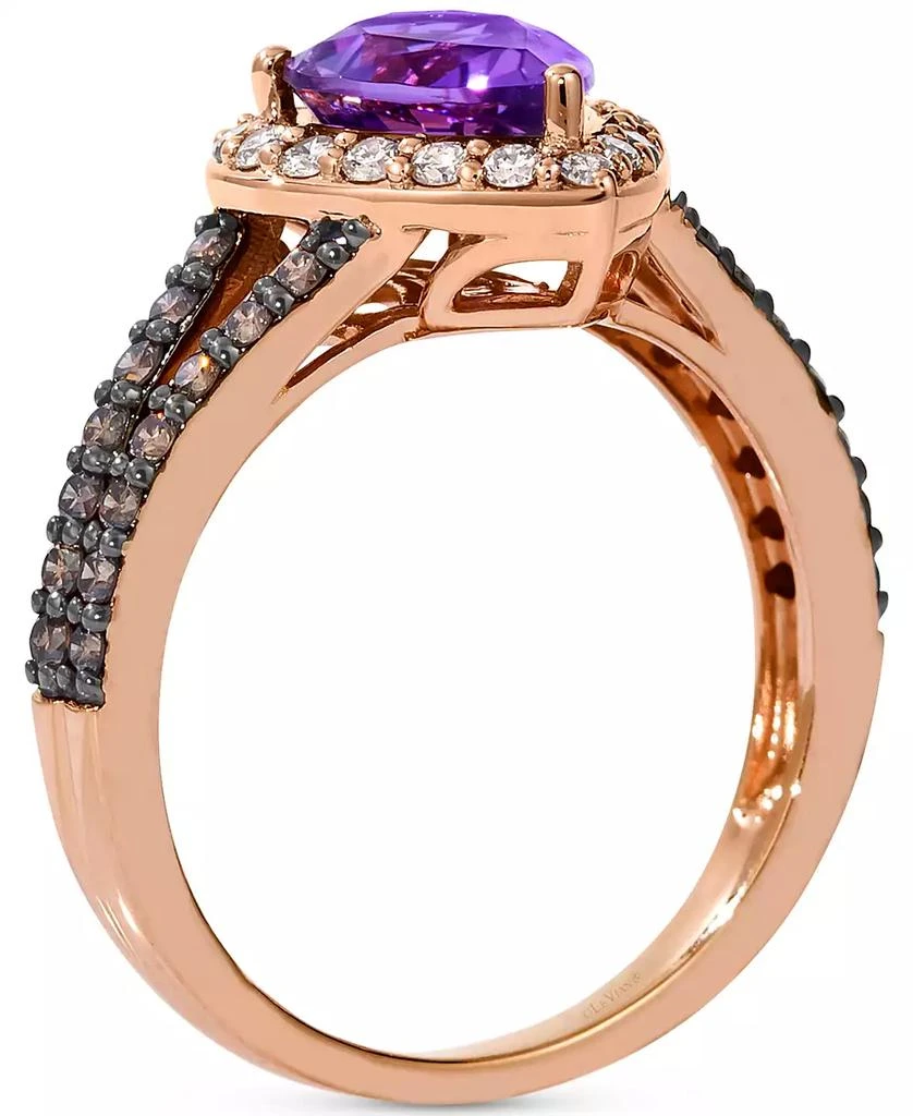 Le Vian Amethyst (1-1/5 ct. t.w.), Nude Diamond (1/4 ct. t.w.) 
Chocolate Diamond (3/8 ct. t.w.) Pear-Shaped Ring in 14k Strawberry Gold 2