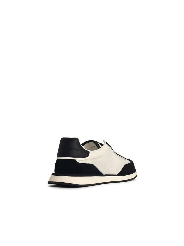 スニーカー Dolce & Gabbana 'Cushion' White Leather Blend Sneakers Dolce & Gabbana Dolce & Gabbana 'Cushion' White Leather