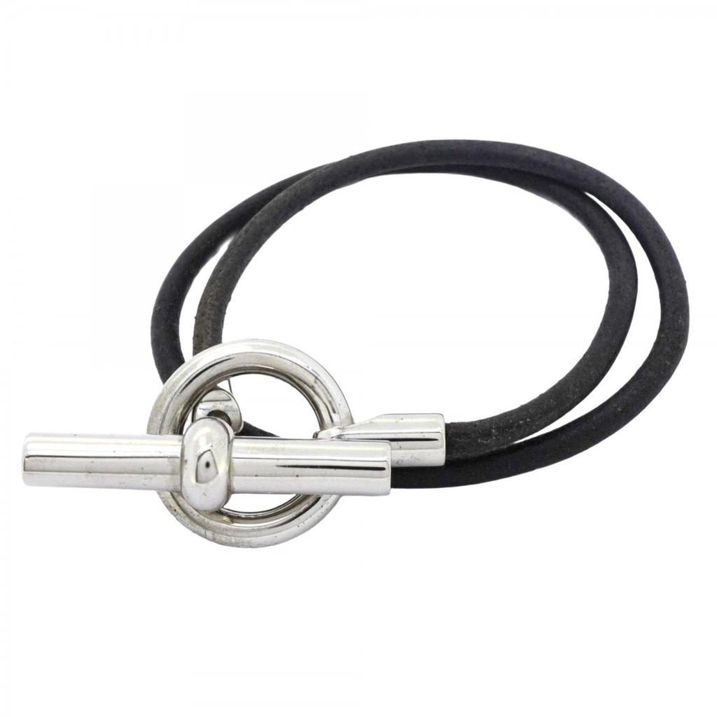 Hermes Leather Metal Charm Bracelet (Pre-Owned)