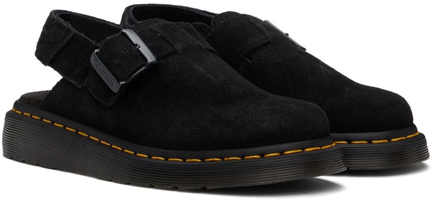 Dr. Martens Black Jorge II Suede Slingback Mules 4