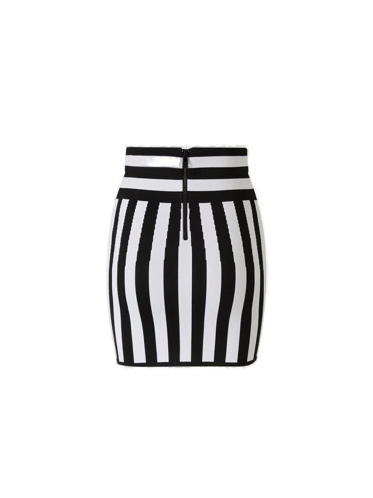Balmain Balmain Striped Knit Mini Skirt 2
