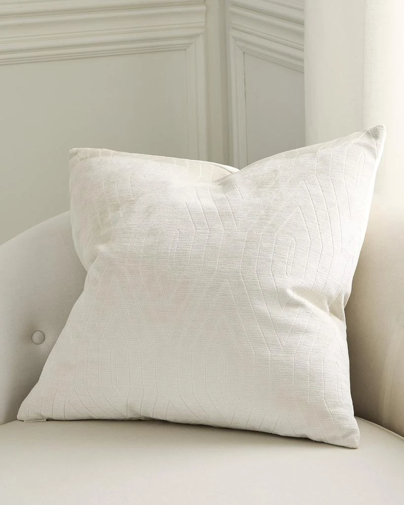 D.V. KAP Home Lisse Velvet Decorative Pillow, 24" Square 2