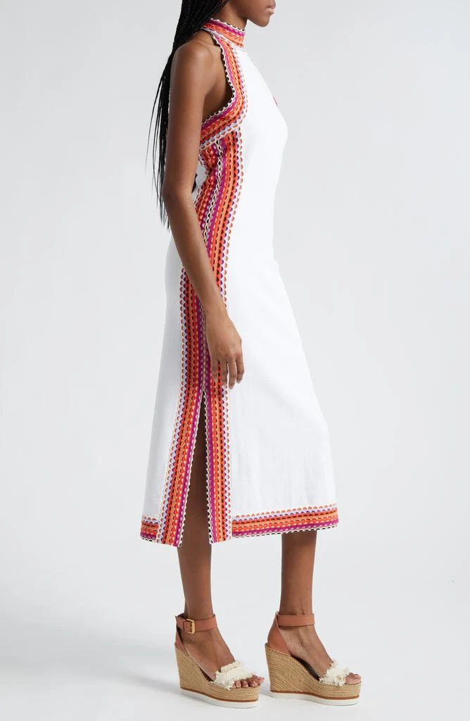 Ramy Brook Zoey Sleeveless Open Stitch Trim Dress 3