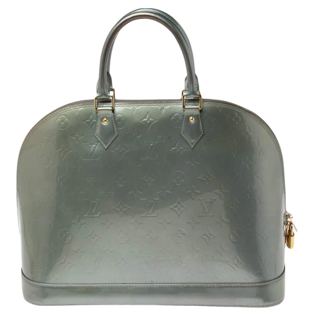 Louis Vuitton Louis Vuitton Givre Monogram Vernis Alma GM Bag 4