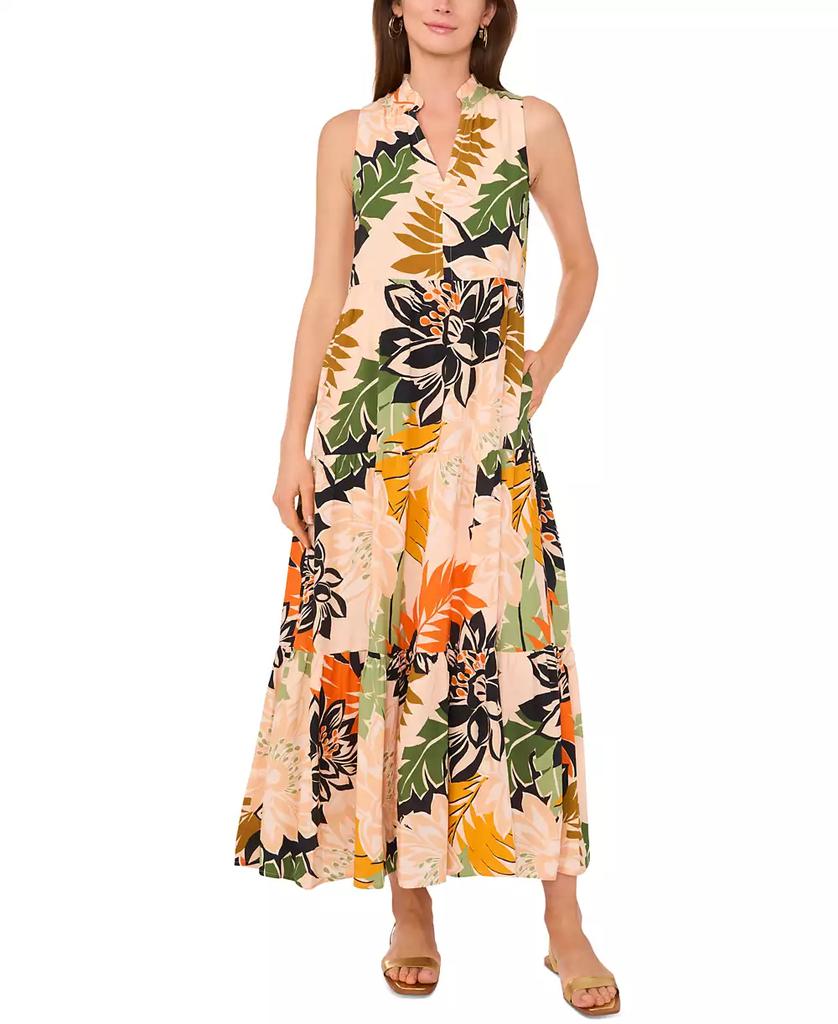 Vince Camuto Women's Sleeveless Tiered Maxi Dress