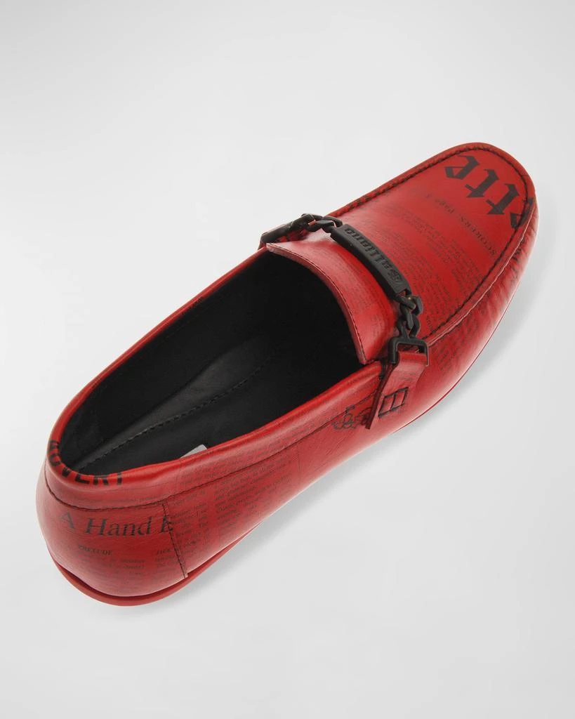 John Galliano Paris Men's Gazette Leather Drivers 3