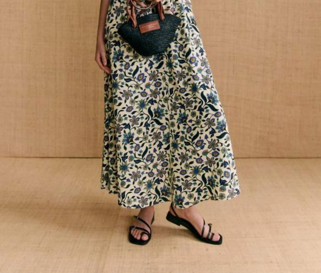 SEZANE Sezane - x MOMONI Rena Crossed Straps Long Dress 1